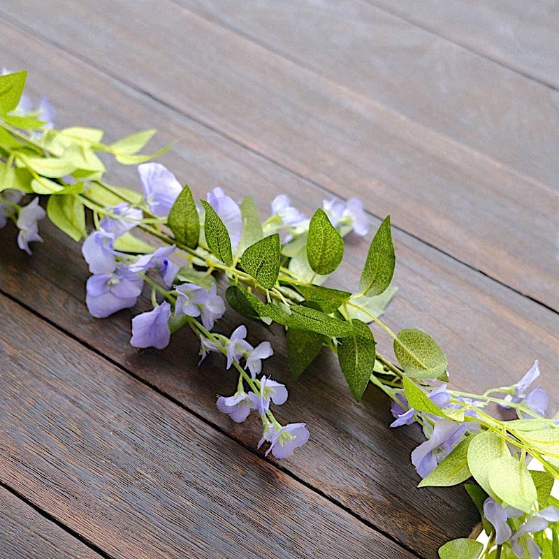 2 Silk Wisteria Flower Garland Hanging Vines