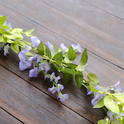 2 Silk Wisteria Flower Garland Hanging Vines