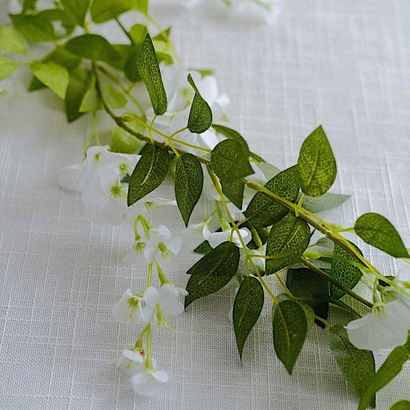 2 Silk Wisteria Flower Garland Hanging Vines