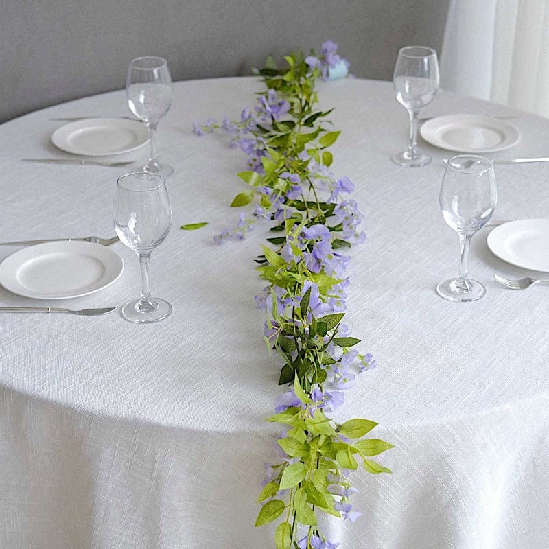 2 Silk Wisteria Flower Garland Hanging Vines