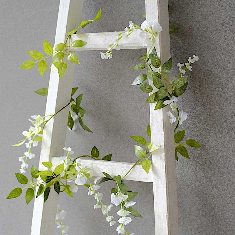 2 Silk Wisteria Flower Garland Hanging Vines