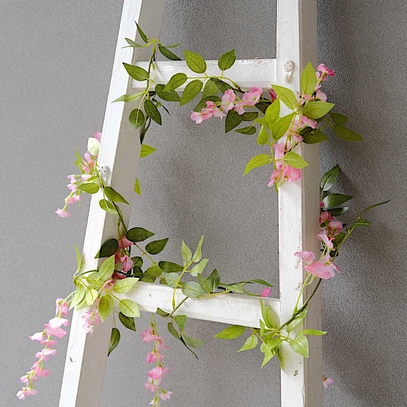 2 Silk Wisteria Flower Garland Hanging Vines