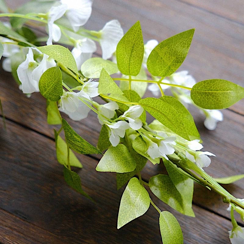 2 Silk Wisteria Flower Garland Hanging Vines