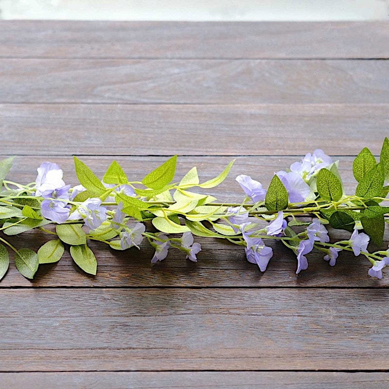 2 Silk Wisteria Flower Garland Hanging Vines