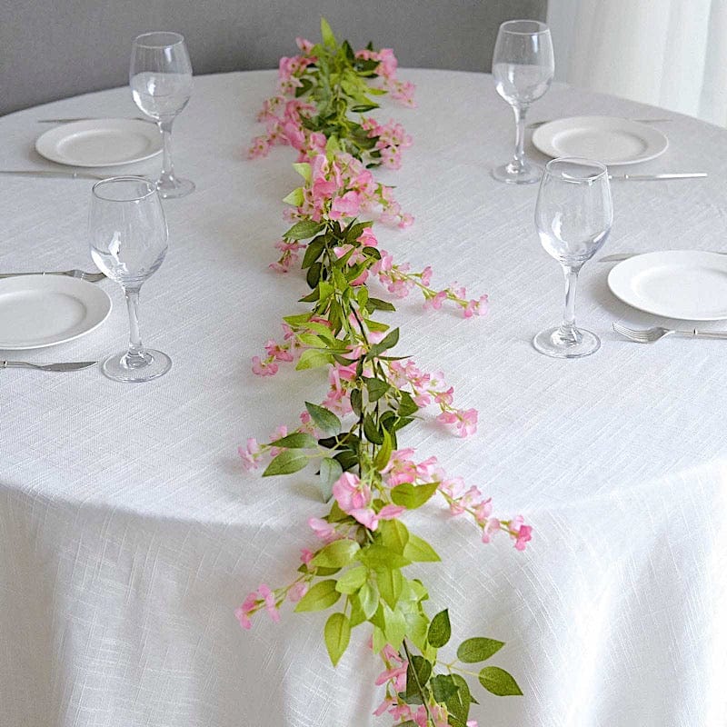 2 Silk Wisteria Flower Garland Hanging Vines