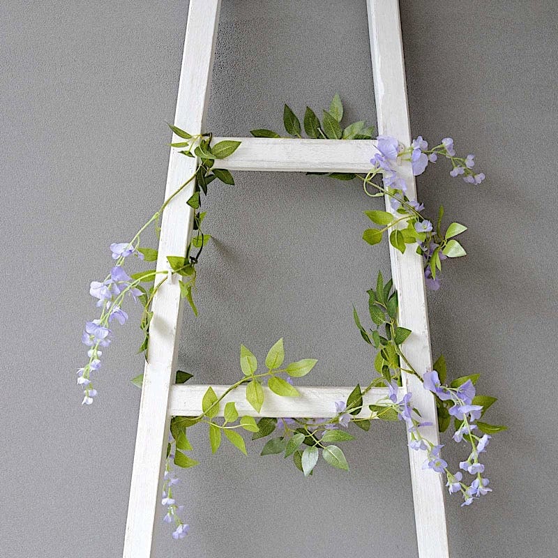 2 Silk Wisteria Flower Garland Hanging Vines