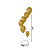 2 Spiral Plastic Balloon Tower Stands with Round Base - White BLOON_STAND08_RND3