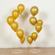 2 Spiral Plastic Balloon Tower Stands with Round Base - White BLOON_STAND08_RND3