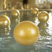 2 Vinyl Inflatable Beach Balls - Gold
