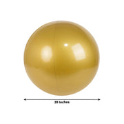 2 Vinyl Inflatable Beach Balls - Gold