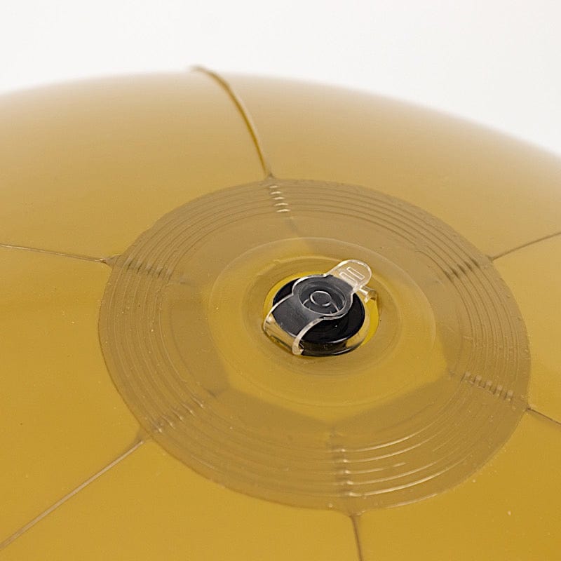 2 Vinyl Inflatable Beach Balls - Gold