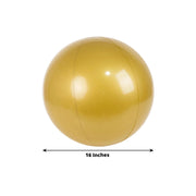2 Vinyl Inflatable Beach Balls - Gold