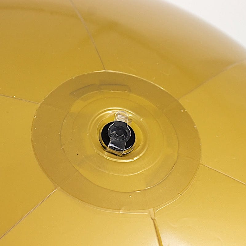2 Vinyl Inflatable Beach Balls - Gold