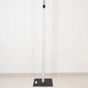 20 ft Spandex Upright Pole Cover for Event Setup - White BKDP_STND_ALUM_3X20_SPX_WHT
