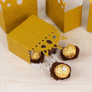 20 Glitter Princess Crown Paper Favor Boxes - Gold BOX_5X4_CRWN01_SET_GOLD