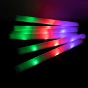 20 LED Foam Glow Sticks with 3 Flashing Modes - Assorted LED_STCK01_18_ASST