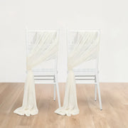 20 Pack 9 ft Shimmer Sheer Drape Chair Decor