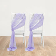 20 Pack 9 ft Shimmer Sheer Drape Chair Decor