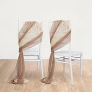 20 Pack 9ft Shimmer Sheer Drape Chair Decor - Sheer