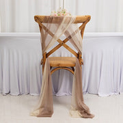 20 Pack 9ft Shimmer Sheer Drape Chair Decor - Sheer