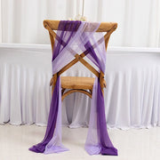 20 Pack 9ft Shimmer Sheer Drape Chair Decor - Sheer