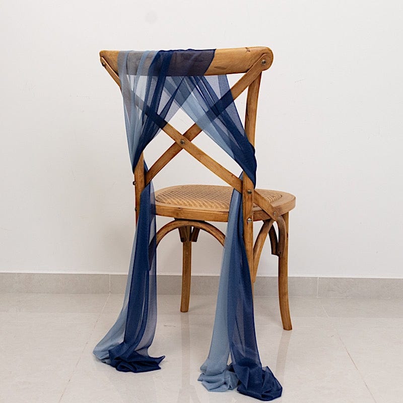 20 Pack 9ft Shimmer Sheer Drape Chair Decor - Sheer