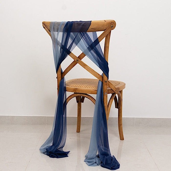 20 Pack 9ft Shimmer Sheer Drape Chair Decor - Sheer