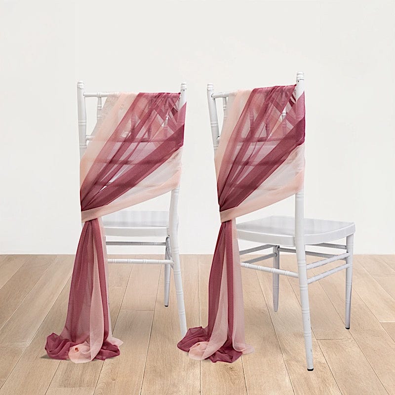 20 Pack 9ft Shimmer Sheer Drape Chair Decor - Sheer