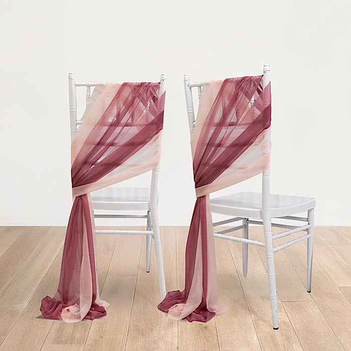 20 Pack 9ft Shimmer Sheer Drape Chair Decor - Sheer