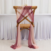 20 Pack 9ft Shimmer Sheer Drape Chair Decor - Sheer