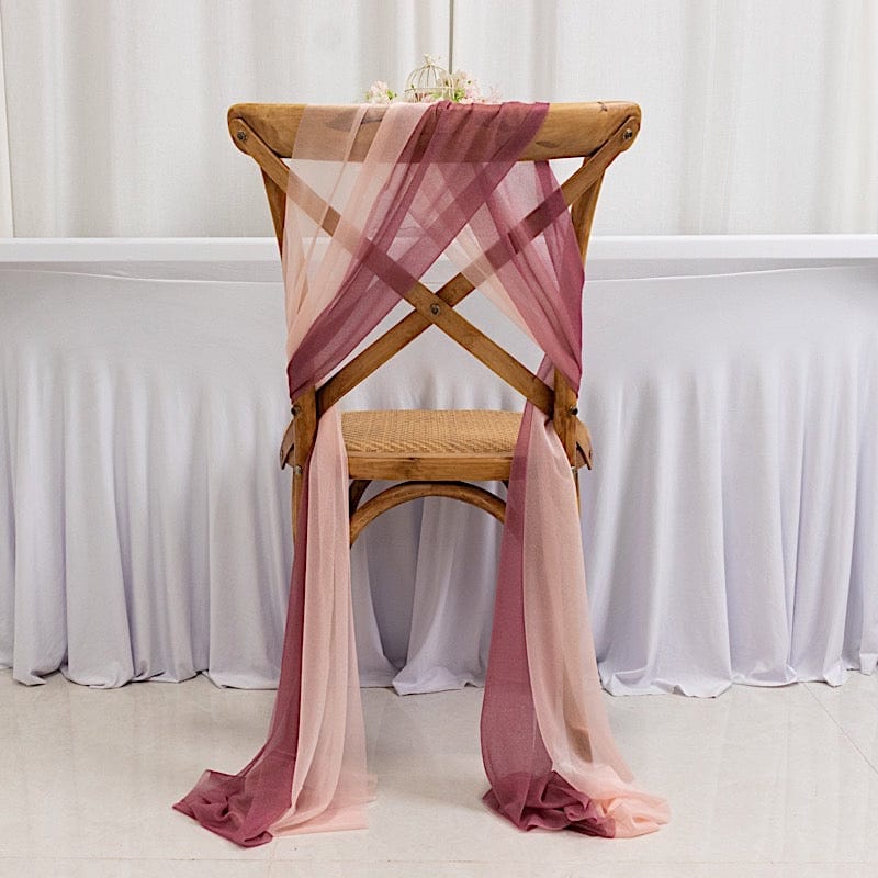 20 Pack 9ft Shimmer Sheer Drape Chair Decor - Sheer