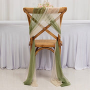 20 Pack 9ft Shimmer Sheer Drape Chair Decor - Sheer