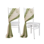 20 Pack 9ft Shimmer Sheer Drape Chair Decor - Sheer