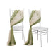 20 Pack 9ft Shimmer Sheer Drape Chair Decor - Sheer