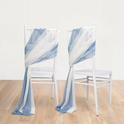 20 Pack 9ft Shimmer Sheer Drape Chair Decor - Sheer