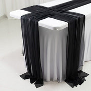 20 Pack 9ft Shimmer Sheer Drape Chair Decor - Sheer
