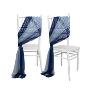 20 Pack 9ft Shimmer Sheer Drape Chair Decor - Sheer SASH_CHIF01_NV086