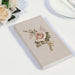 20 Paper Disposable Dinner Napkins with Rose Print - Pink and Ivory NAP_DIN08_IVR