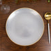 20 pcs 10" Plastic Dinner Plates - Gold Rim