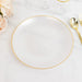 20 pcs 10" Plastic Dinner Plates - Gold Rim