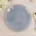 20 pcs 10" Plastic Dinner Plates - Gold Rim