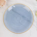 20 pcs 10" Plastic Dinner Plates - Gold Rim