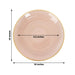 20 pcs 10" Plastic Dinner Plates - Gold Rim