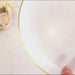 20 pcs 10" Plastic Dinner Plates - Gold Rim