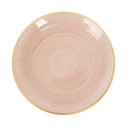 20 pcs 10" Plastic Dinner Plates - Gold Rim DSP_PLR0018_BR_10_080GD_PK20