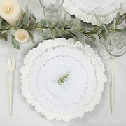 20 pcs 10" wide Plastic  Plates with Reef Desig - Disposable Tableware