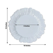 20 pcs 10" wide Plastic  Plates with Reef Desig - Disposable Tableware