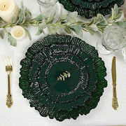 20 pcs 10" wide Plastic  Plates with Reef Desig - Disposable Tableware