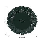 20 pcs 10" wide Plastic  Plates with Reef Desig - Disposable Tableware