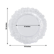 20 pcs 10" wide Plastic  Plates with Reef Desig - Disposable Tableware